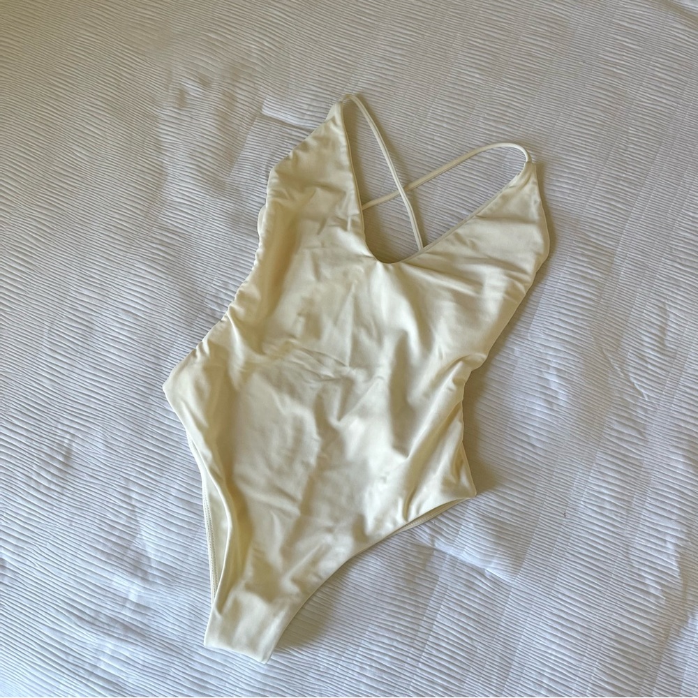 Brand New- Mikoh Swim Thalia One Piece In Ecru🍦✨